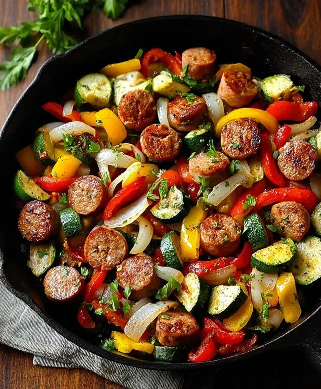 Sausage and Veggies Skillet