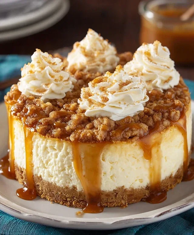 Apple Crisp Cheesecake Delight