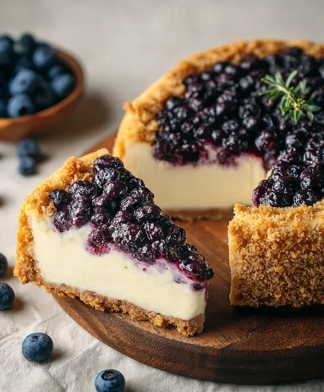Blueberry Crum extract extractble Cheesecake