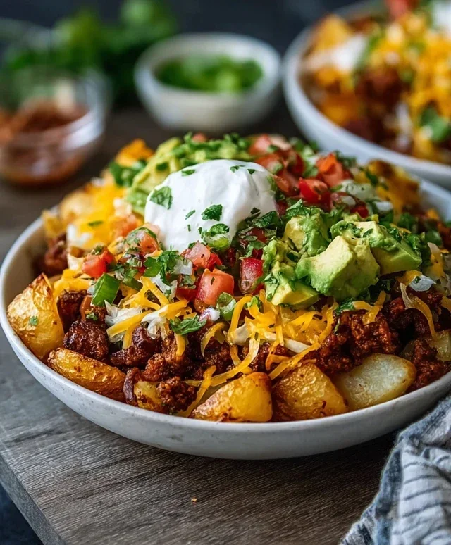 Loaded Potato Taco Bowl
