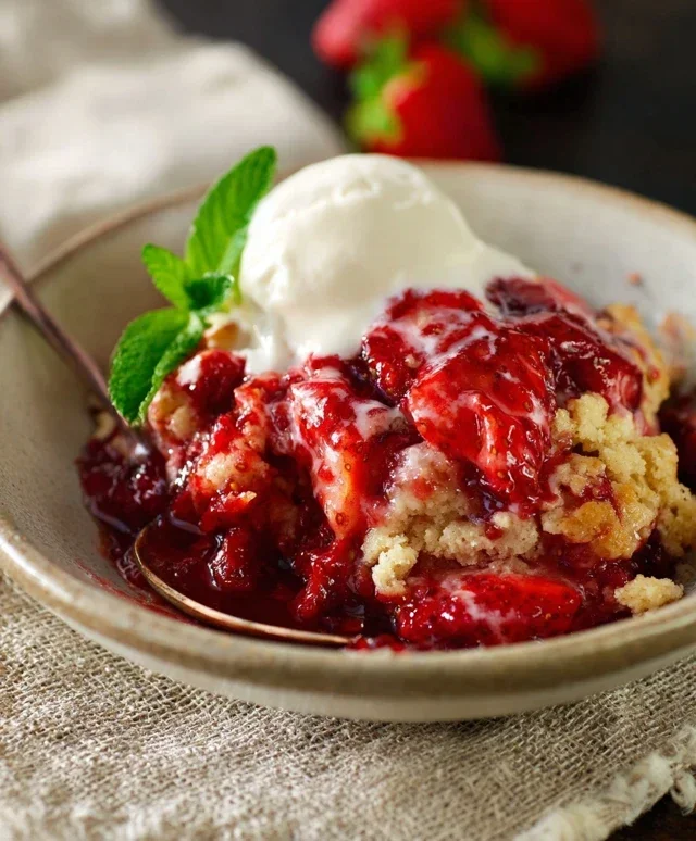 Strawberry Cobbler