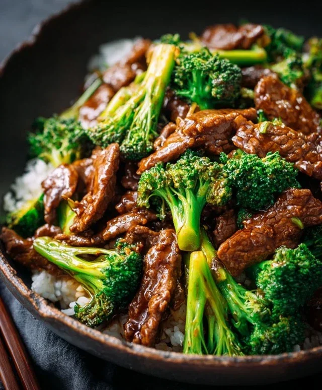 Chinese Beef and Broccoli (牛肉炒西兰花)