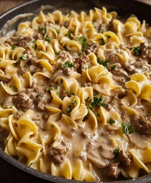 Ground Beef Stroganoff
