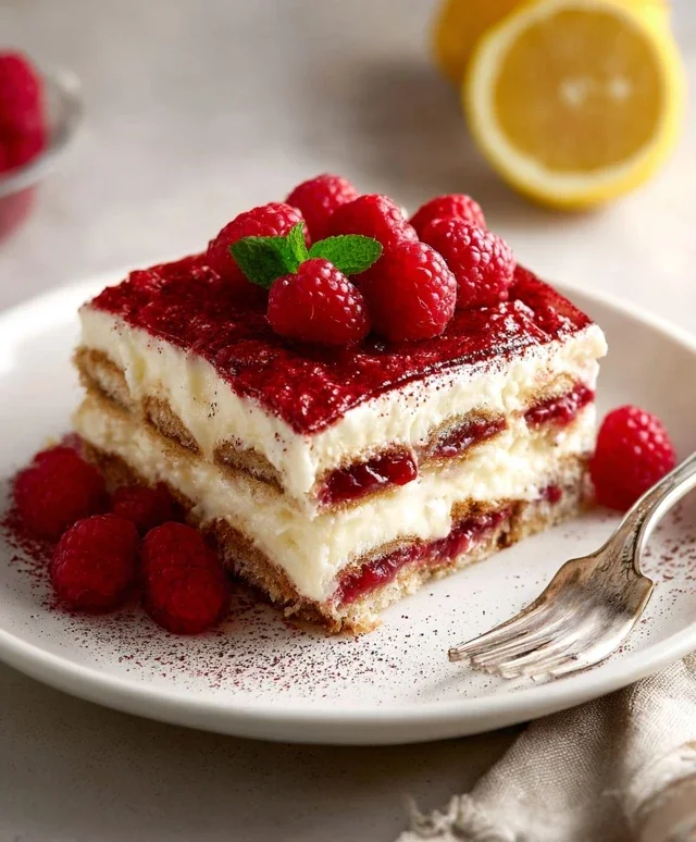 Raspberry Tiramisu