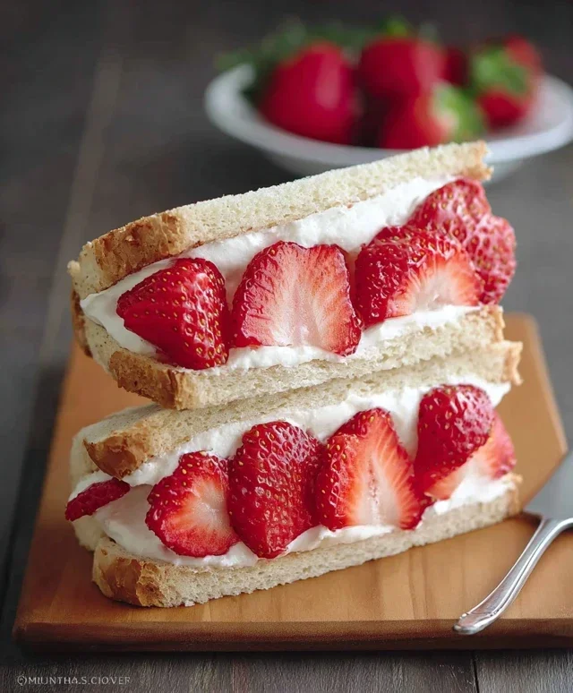 4-ingredient Strawberry Sando