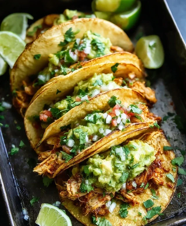 Crispy Poblano Chicken Tacos with Avocado-Jalapeño Salsa