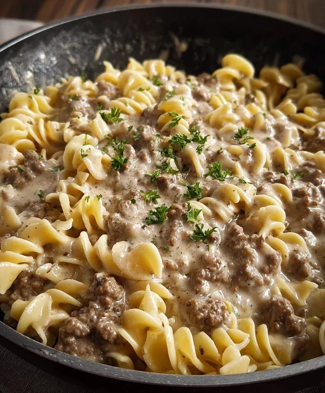 Ground Beef Stroganoff