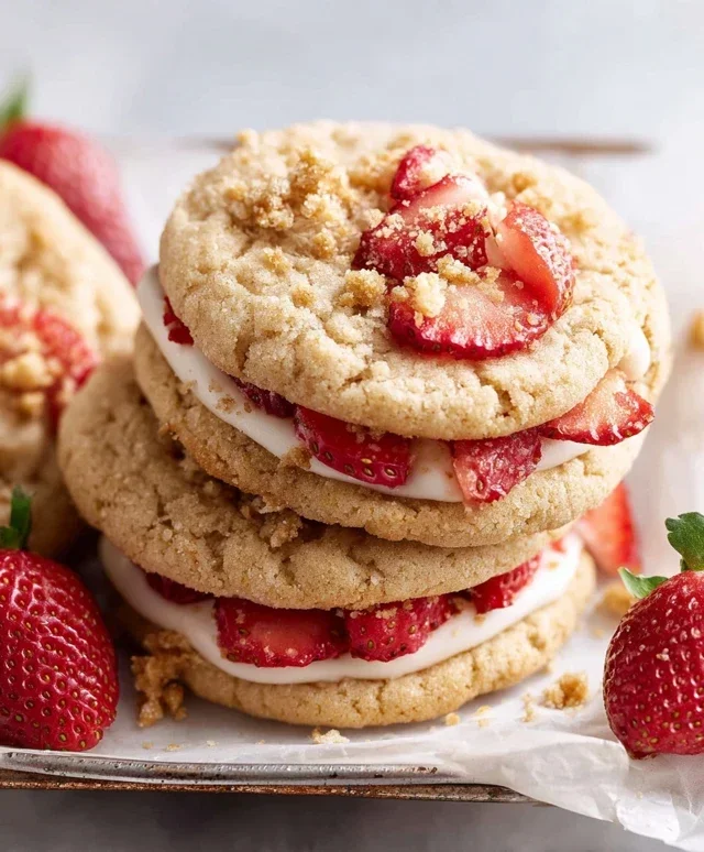 Strawberry Shortcake Cookies