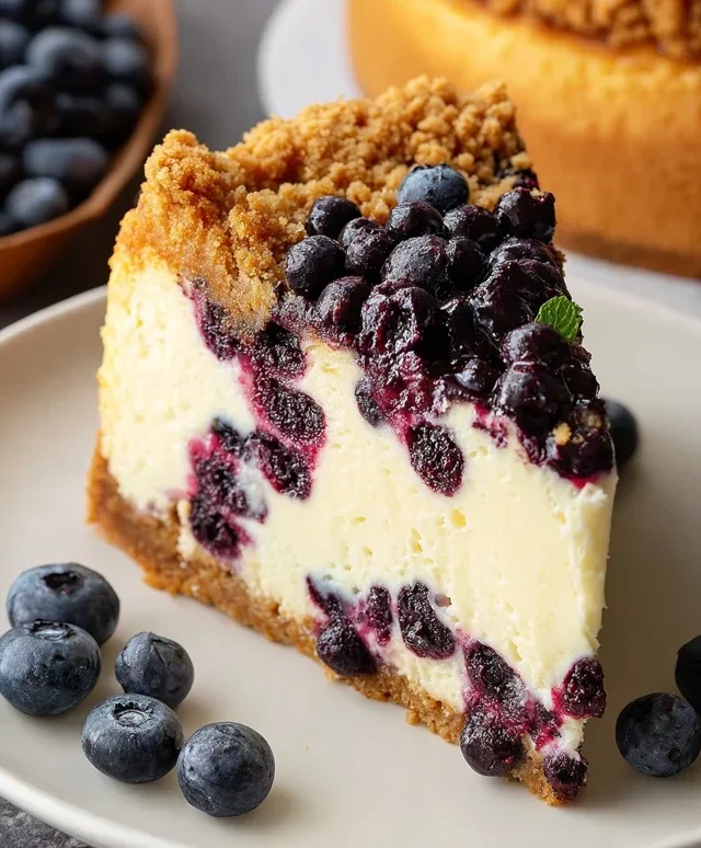Blueberry Crum extract extractble Cheesecake