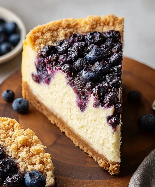 Blueberry Crum extract extractble Cheesecake
