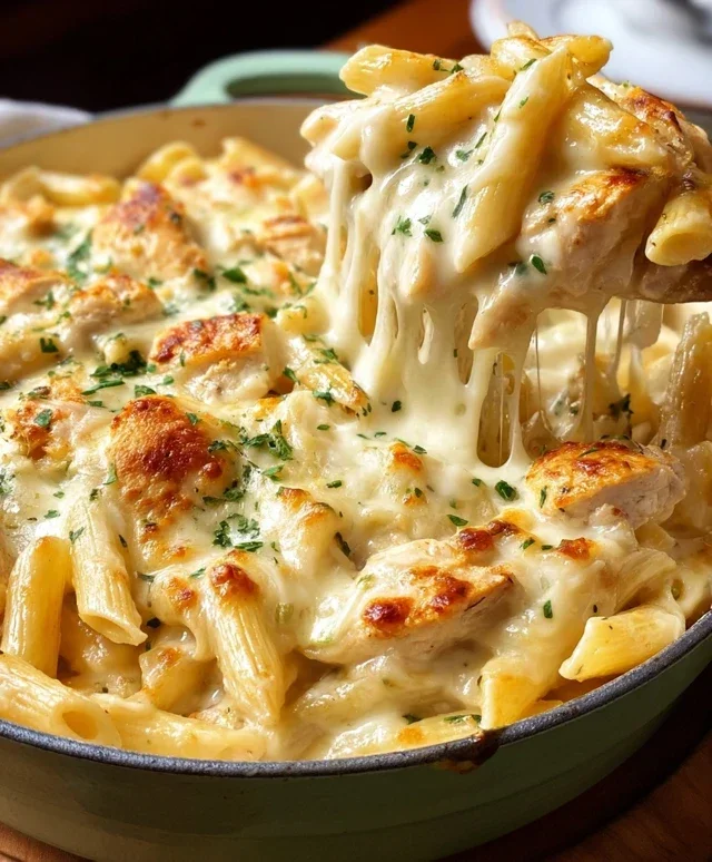 Chicken Alfredo Bake