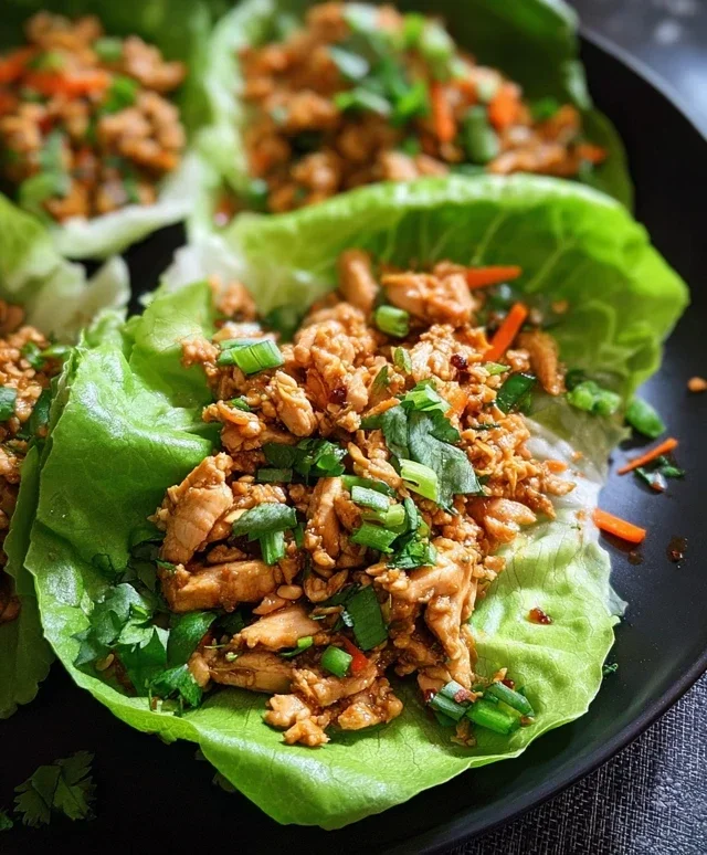Thai Chicken Lettuce Wraps