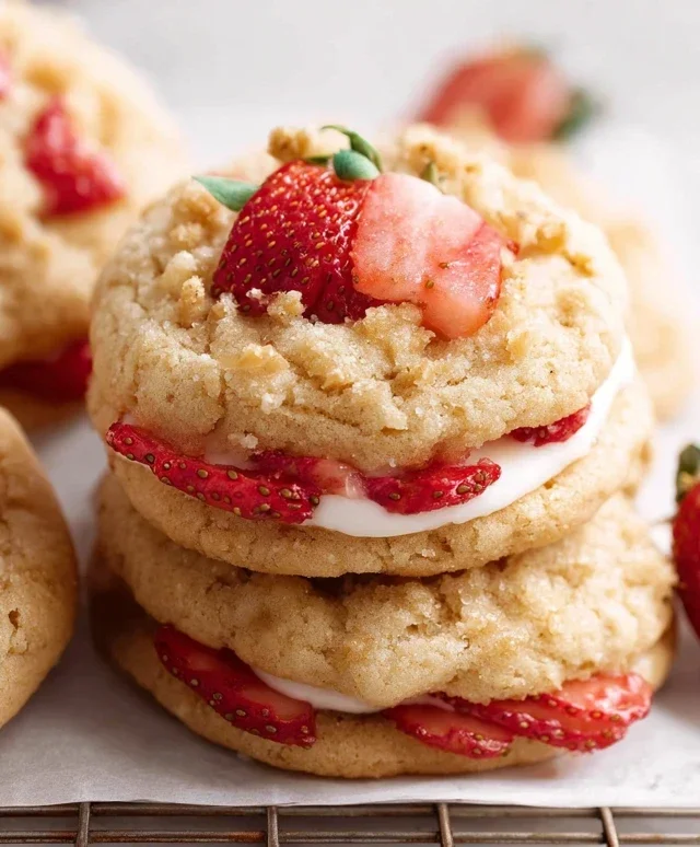 Strawberry Shortcake Cookies