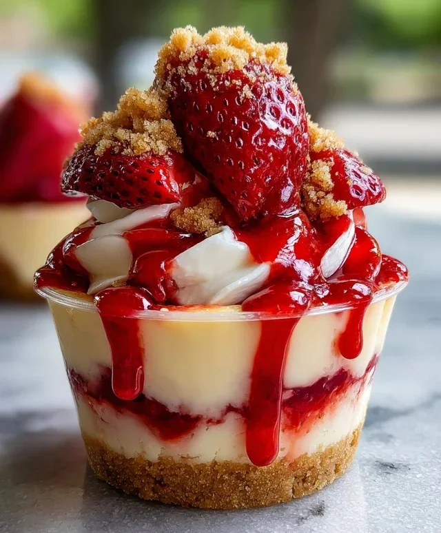 Strawberry Cheesecake Cups