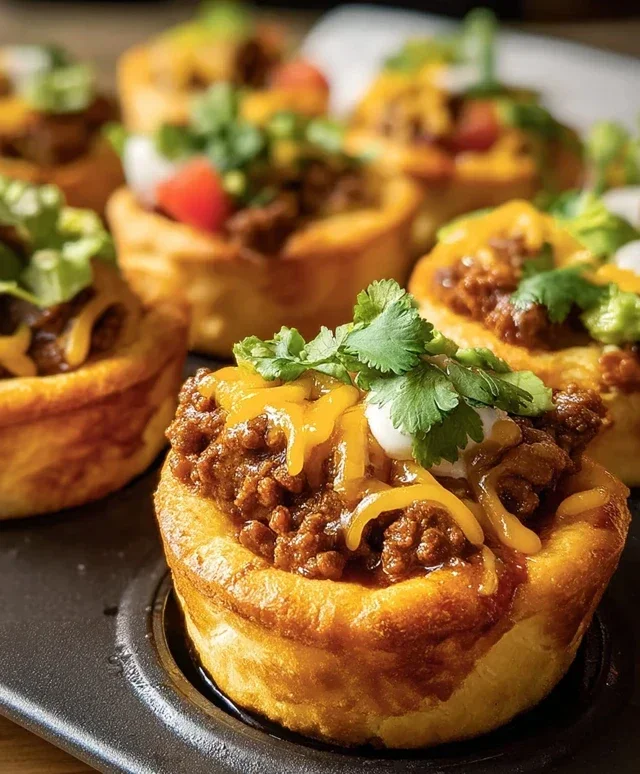 Taco Biscuit Cups