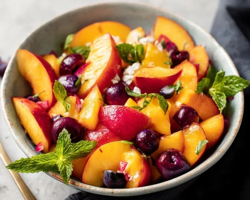 Summer Peach Fruit Salad