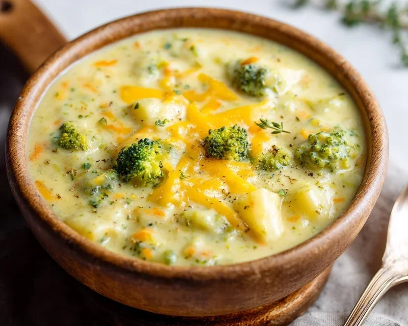Broccoli Potato Cheese Soup Recipe