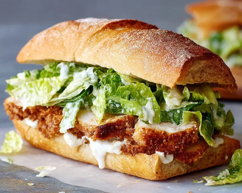 Crispy Chicken Caesar Sandwich