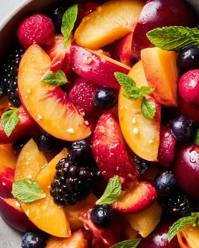 Summer Peach Fruit Salad