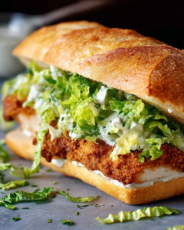 Crispy Chicken Caesar Sandwich