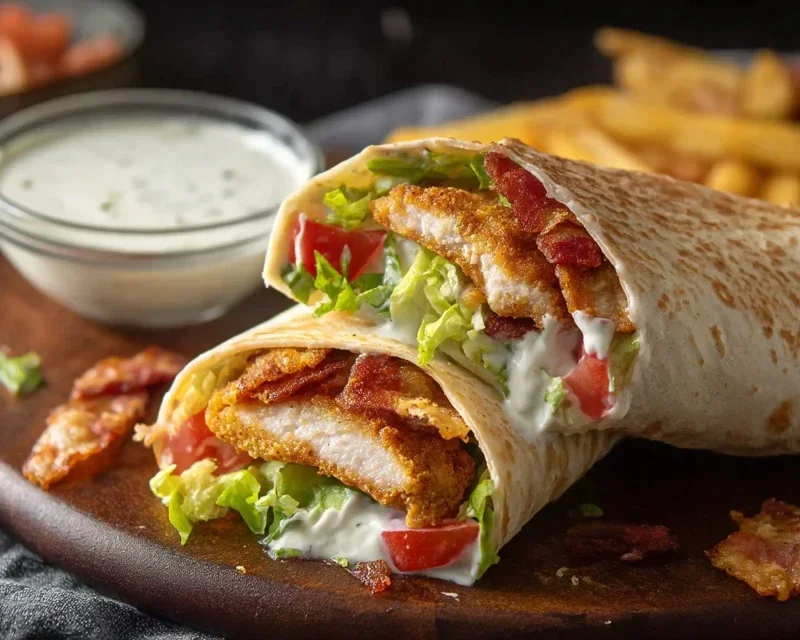 Crispy Chicken Beef Beef Bacon Ranch Wrap