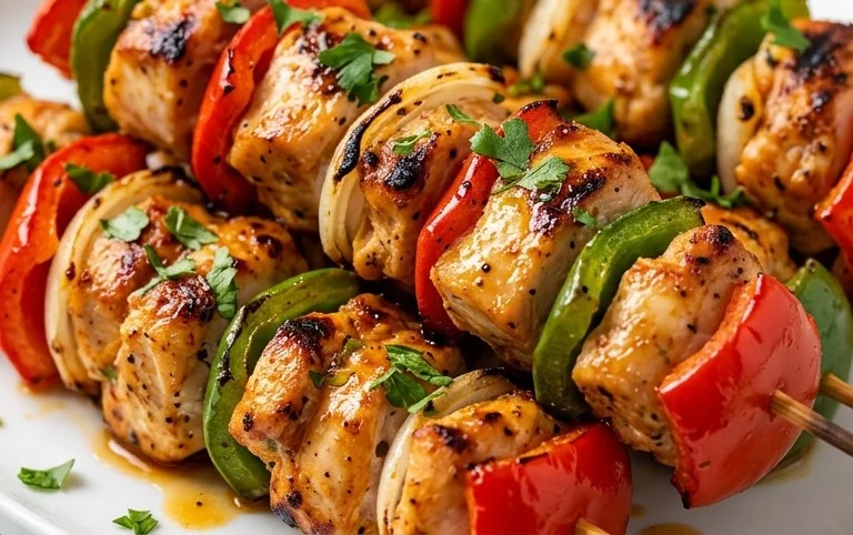Air Fryer Chicken Skewers (VIDEO)