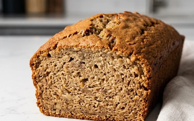 Healthy 5-Ingredient Flourless Banana Bread