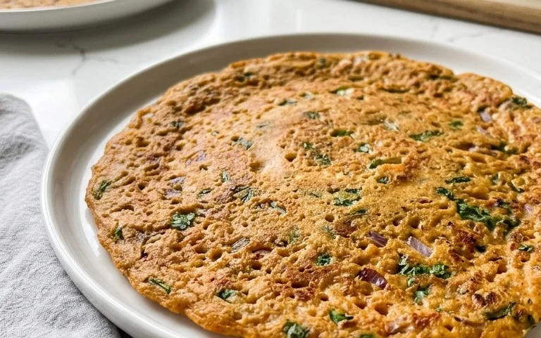 Masoor Dal Chilla | Savory Red Lentil Pancakes