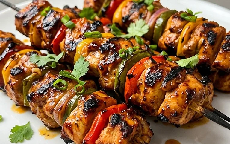 Mexican Barbecue Chicken Skewers