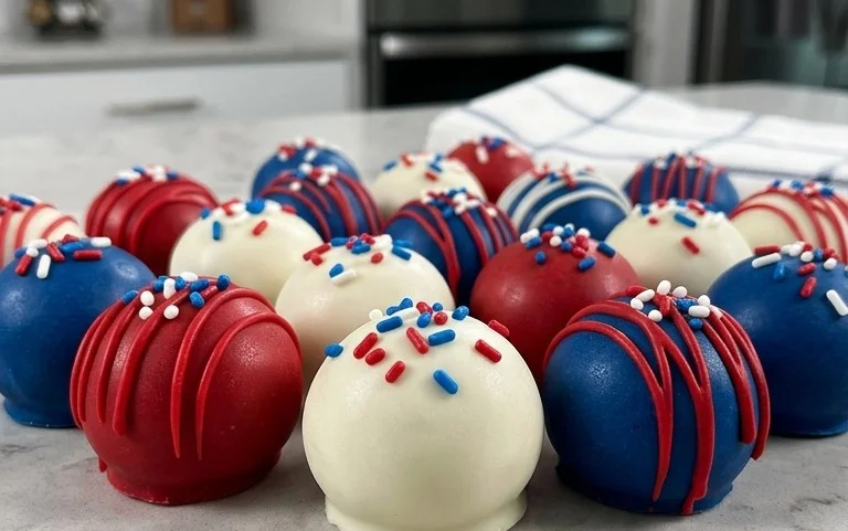 Patriotic Oreo Balls