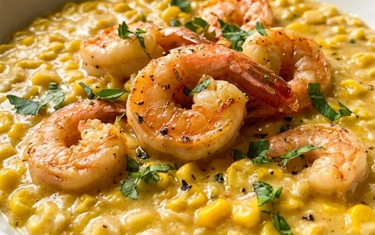 Shrimp and Creamed Corn (30 Minutes, One-Pan)