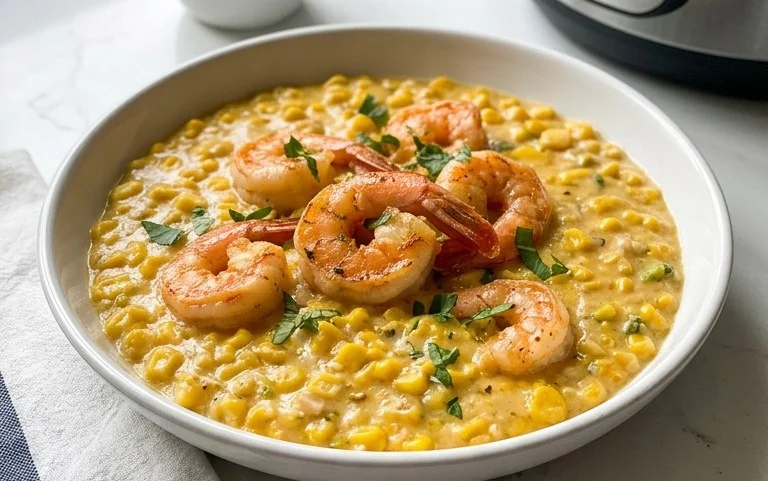 Shrimp and Creamed Corn (30 Minutes, One-Pan)