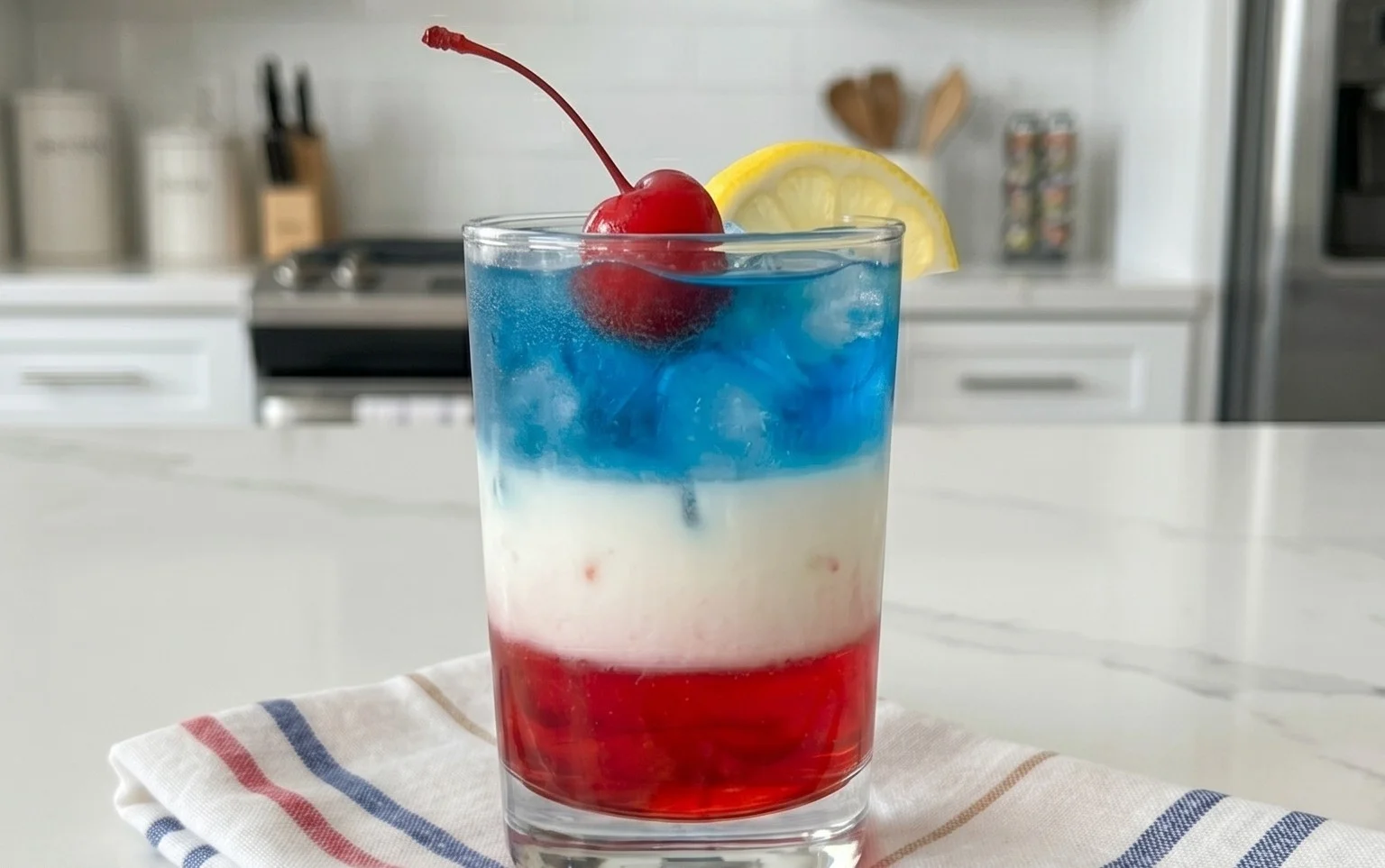 July 4th Layered Drinks Recipe