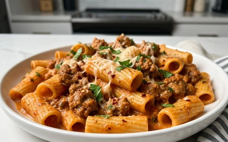 Creamy Sausage Rigatoni (One-Pan, 30-Minute Meal)