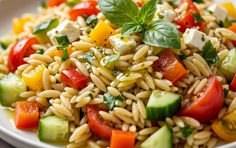 Rainbow Orzo Salad