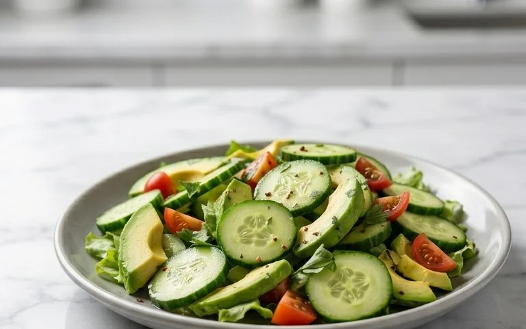 Cucumber Avocado Salad