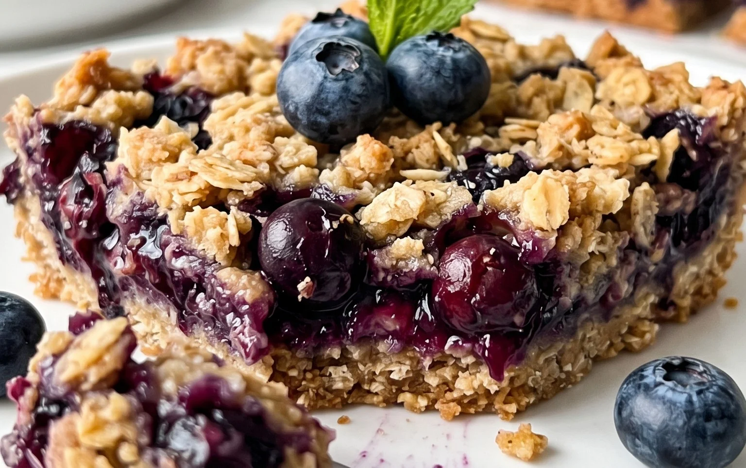 Blueberry Oatmeal Bars