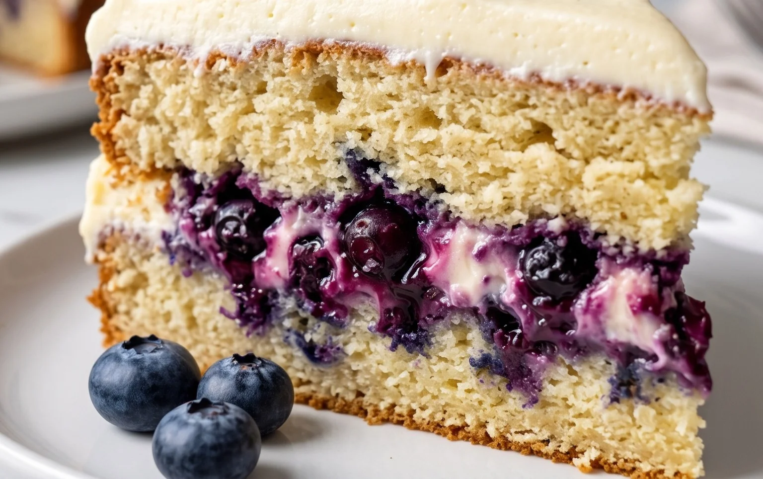 Nova Scotia Blueberry Cream Cake