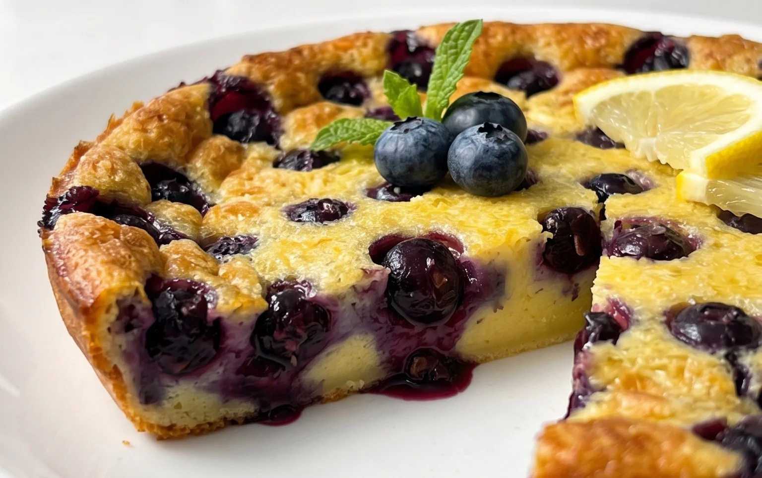 Lemon Blueberry Clafoutis