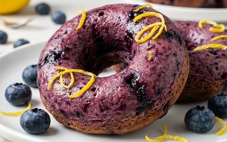 Wild Blueberry Cake Donuts