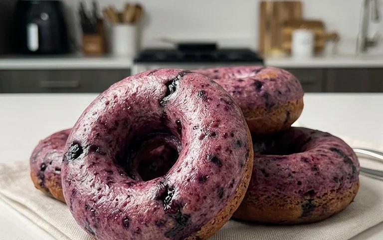 Wild Blueberry Cake Donuts