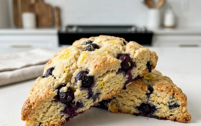 Almond Flour Lemon Blueberry Scones