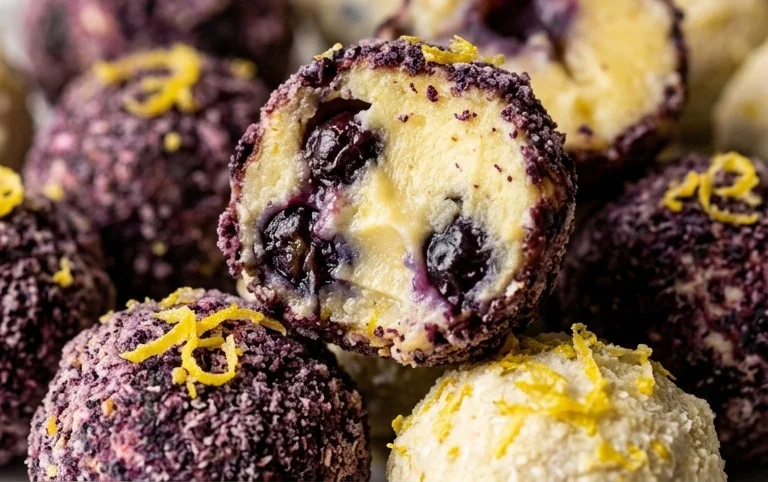 LEMON BLUEBERRY TRUFFLES 