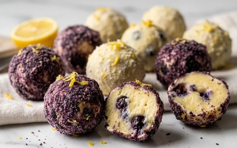 LEMON BLUEBERRY TRUFFLES