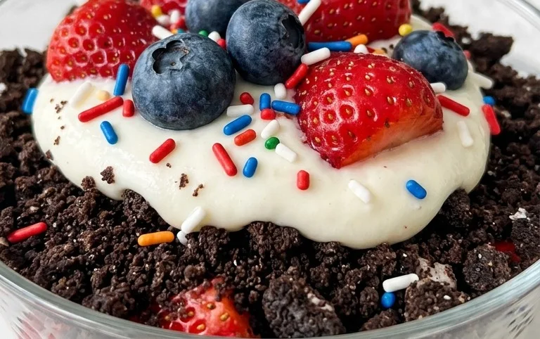 Red, White and Blue Dirt Cups