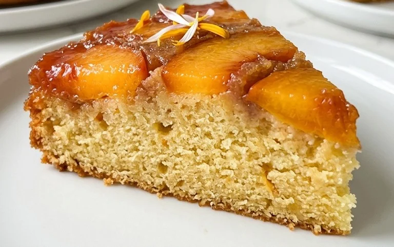 Peach Upside-Down Cake Recipe