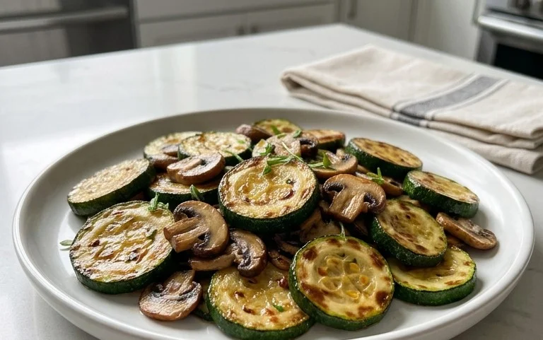 Skillet Zucchini and Mushrooms