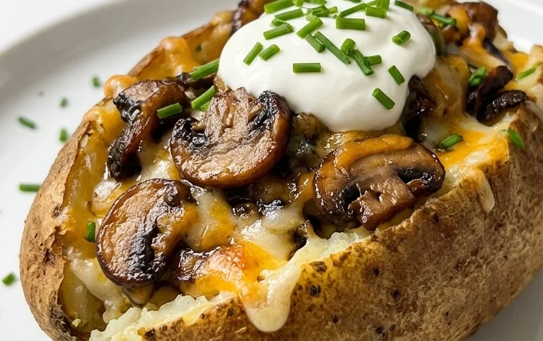 The Ultimate Stuffed Baked Potatoes with Mushrooms