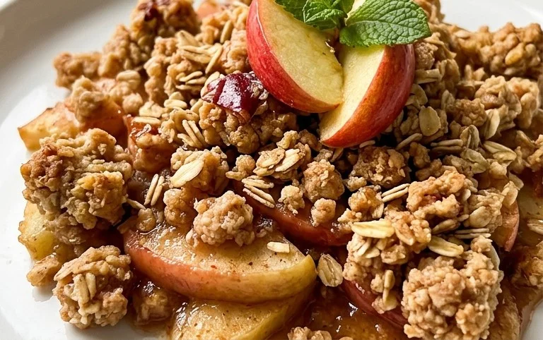 Healthy Breakfast Apple Crum extractble