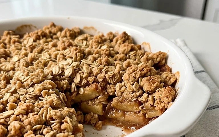 Healthy Breakfast Apple Crum extractble